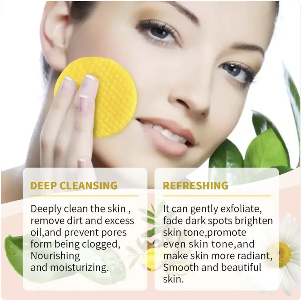 Turmeric + Kojic Acid Glow Pads for Brightening, Oil Control & Clear Skin | 40 Pre-Soaked Cleansing Discs